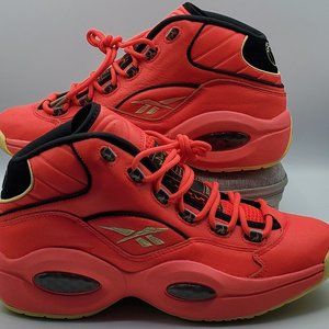REEBOK QUESTION MID 'HOT ONES' MEN'S SIZE 10.5 BASKETBALL SNEAKERS GV7093 RARE